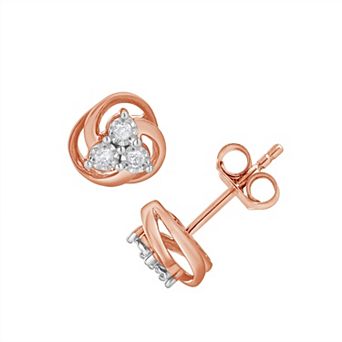 Diamond Brilliance 1/10 Carat T.W. Lab-Grown Diamond Trio Stud Earrings