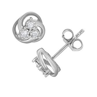 Diamond Brilliance 1/10 Carat T.W. Lab-Grown Diamond Trio Stud Earrings