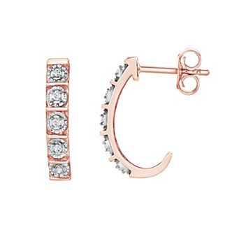 Diamond Brilliance 1/10 Carat T.W. Lab-Grown Diamond J Back Earrings