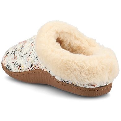 Journee Adiah Women's Cable Knit Clog Slippers
