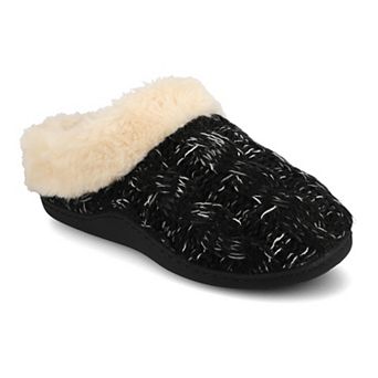 Journee Adiah Women's Cable Knit Clog Slippers