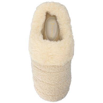 Journee Blair Women's Quilted Cushioned Clog Slippers