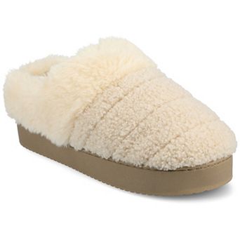 Journee Blair Women's Quilted Cushioned Clog Slippers
