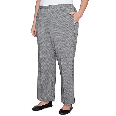 Plus Size Alfred Dunner Chic Comfort Waist Short Mid-Rise Pants