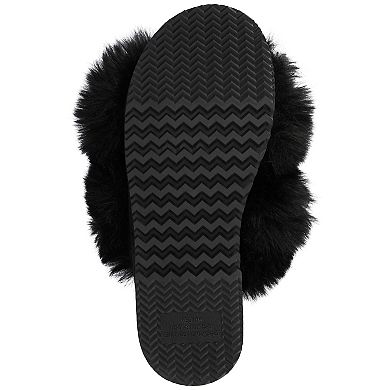 Journee Skylah Women's Crisscross Strap Cushioned Slippers