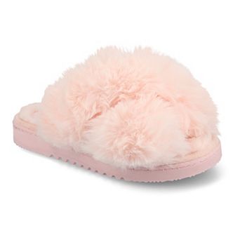 Journee Skylah Women's Crisscross Strap Cushioned Slippers