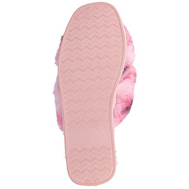 Journee Veedia Women's Crisscross Strap Cushioned Slippers