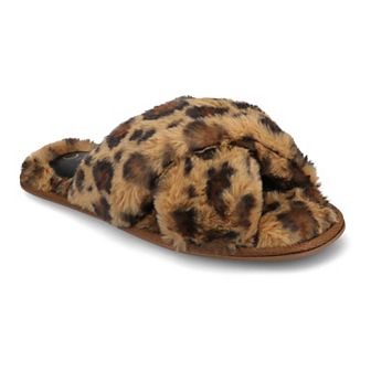 Journee Veedia Women's Crisscross Strap Cushioned Slippers