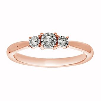 Diamond Brilliance 1/10 Carat T.W. Lab-Grown Diamond Trio Fashion Ring