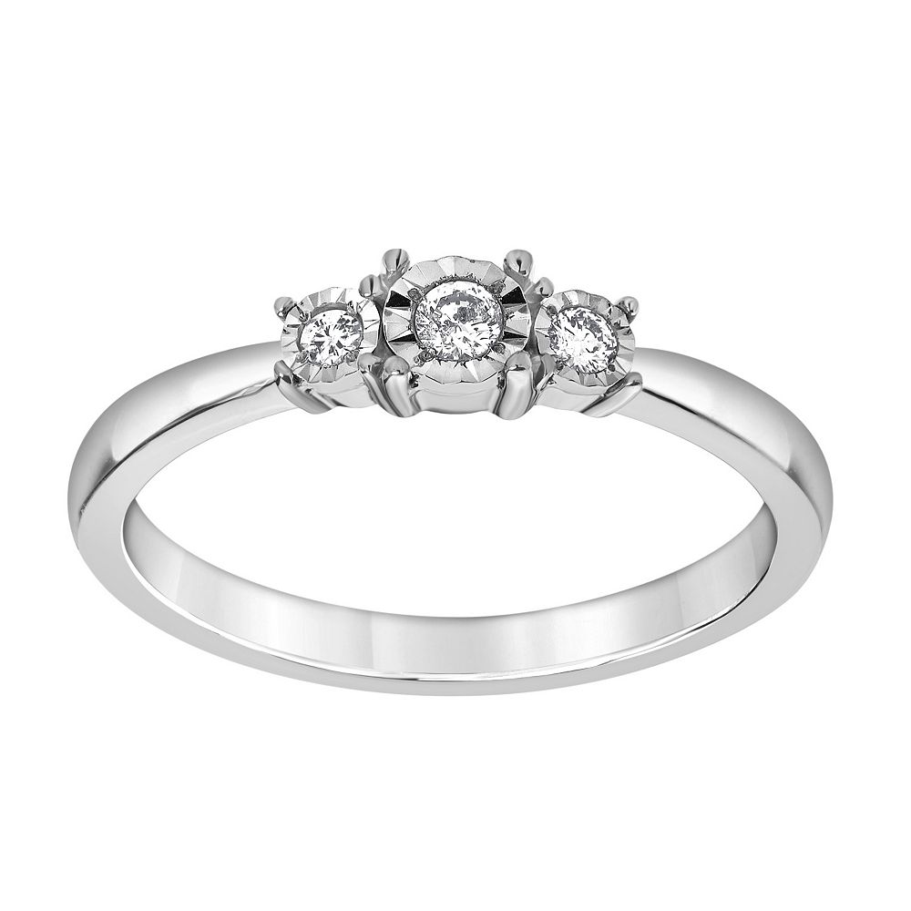 Diamond Brilliance Sterling Silver 1 Carat T.W. Lab Grown Diamond Engagement Ring main image 0