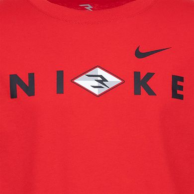 Boys 8-20 Nike 3BRAND by Russell Wilson Wordmark Long Sleeve T-shirt & Jogger Pants Fleece 2-Piece Set