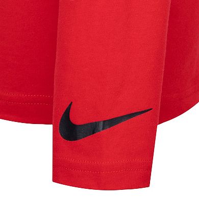 Boys 8-20 Nike 3BRAND by Russell Wilson Wordmark Long Sleeve T-shirt & Jogger Pants Fleece 2-Piece Set