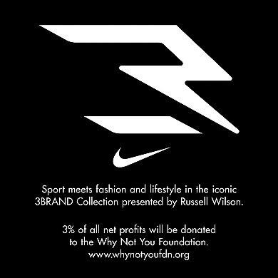 Boys 8-20 Nike 3BRAND by Russell Wilson Wordmark Long Sleeve T-shirt & Jogger Pants Fleece 2-Piece Set