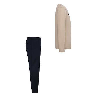 Boys 8-20 Nike 3BRAND by Russell Wilson Long Sleeve T-shirt & Fleece Jogger Pants 2-Piece Set
