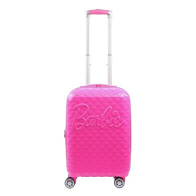 ful Mattel Barbie 3D Quilted 22.5-in. Carry-On Hardside Spinner Luggage