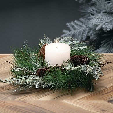 Sullivan's 15" Mixed Cedar & Pine Christmas Artificial Mini Wreath