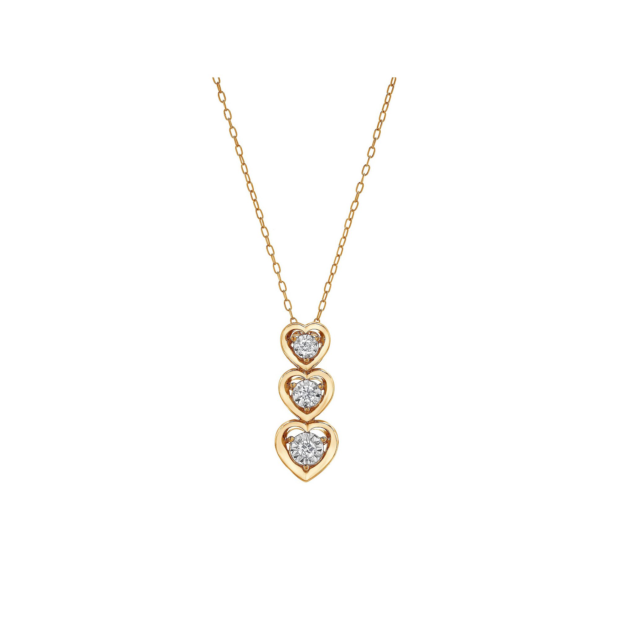 Diamond Brilliance Sterling Silver 1/10 Carat T.W. Lab-Grown Diamond Penda