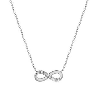 Diamond Brilliance 1/10 Carat T.W. Lab-Grown Diamond Infinity Pendant Necklace