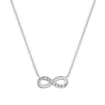 Diamond Brilliance 1/10 Carat T.W. Lab-Grown Diamond Infinity Pendant Necklace