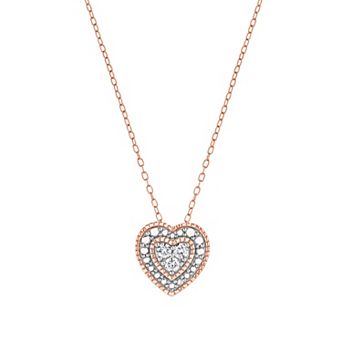 Diamond Brilliance 1/10 Carat T.W. Lab-Grown Diamond Heart Pendant Necklace