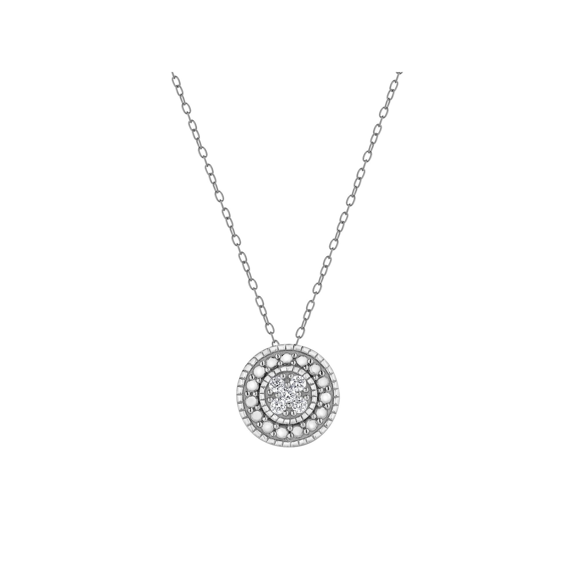 Diamond Brilliance 1/10 Carat T.W. Lab-Grown Diamond Round Pendant Necklac