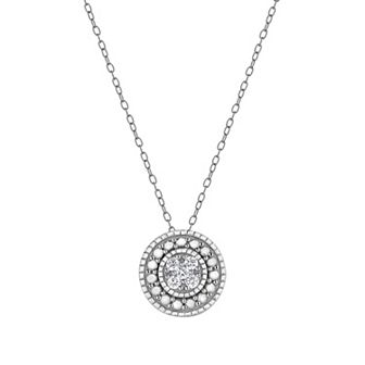 Diamond Brilliance 1/10 Carat T.W. Lab-Grown Diamond Round Pendant Necklace