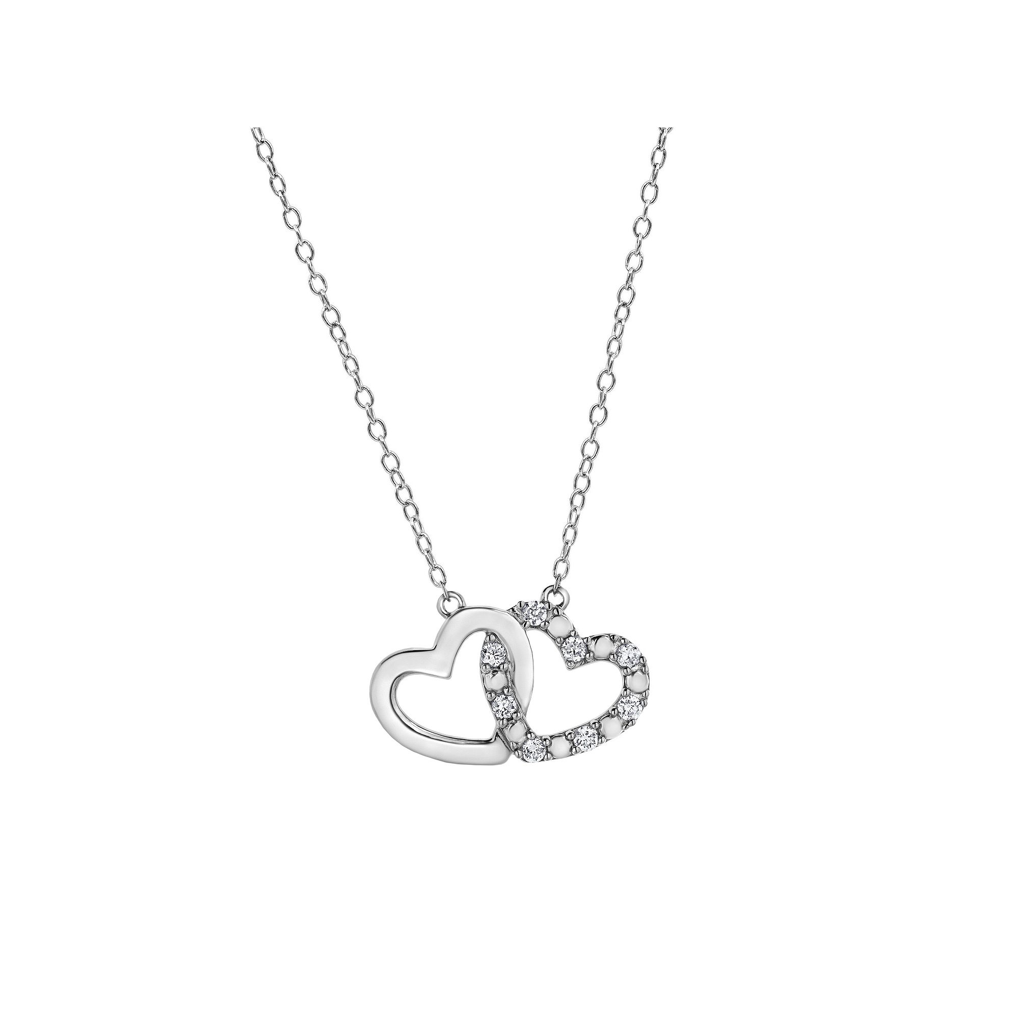 Diamond Brilliance 1/10 Carat T.W. Lab-Grown Diamond Heart Pendant Necklac