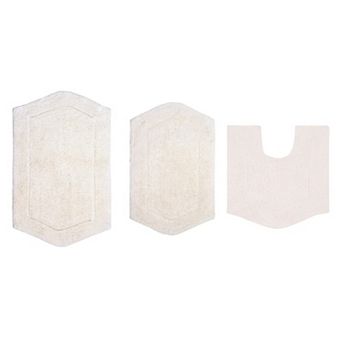 Home Weavers Waterford Collection 100% Cotton Tufted Extra Soft And Absorbent Bath Rugs