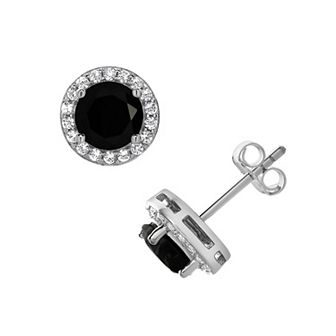 Gemstone Brilliance Gemstone & Lab-Created White Sapphire Earrings