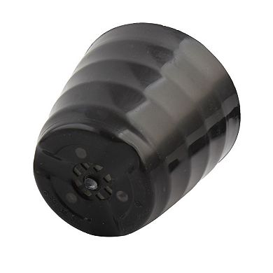 Garden Decor Flower Plant Pot Holder 9.5cm Dia Black w Tray