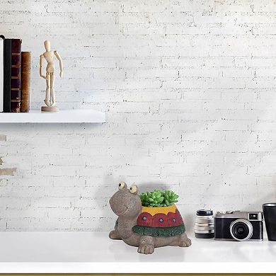 Garden Resin Turtle Shaped Plant Flower Pot Planter Colorful