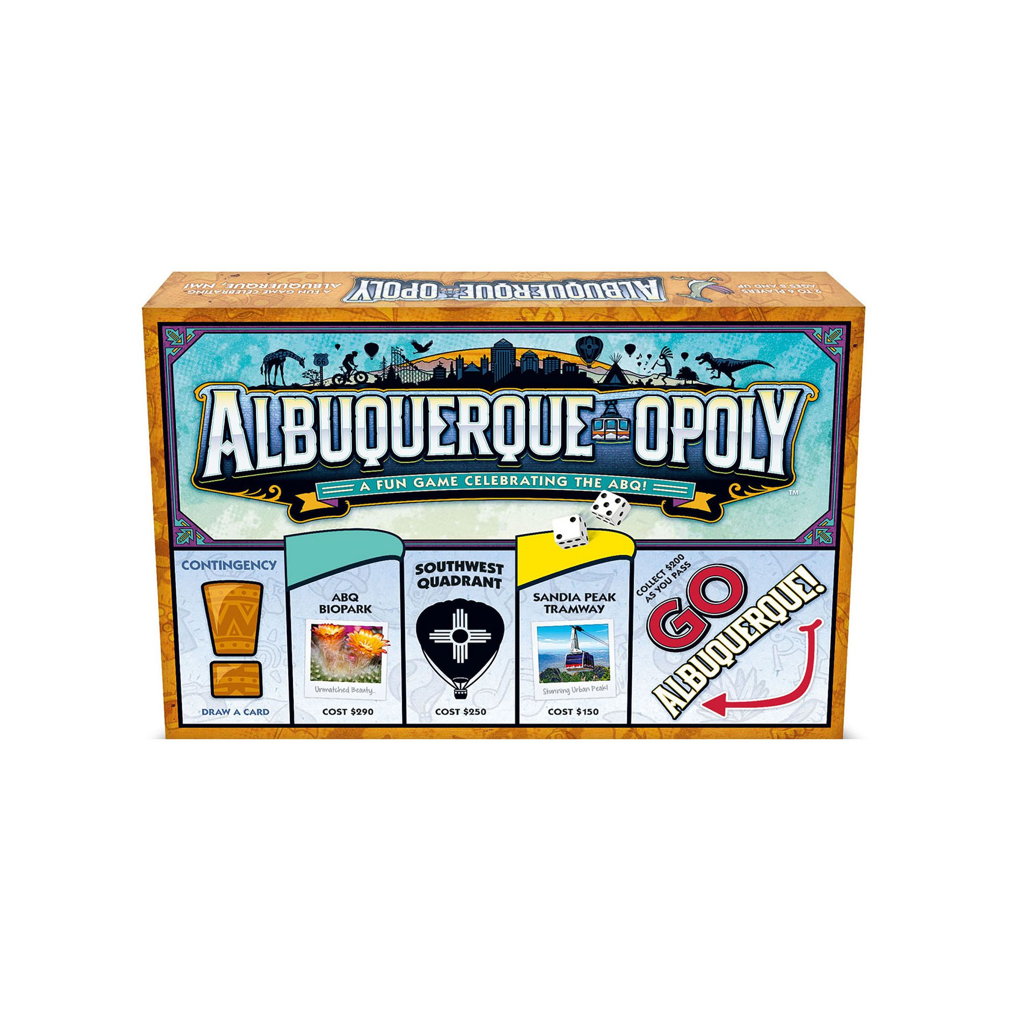 Late For The Sky: Albuquerque-Opoly - City Themed Family Board Game, Multi