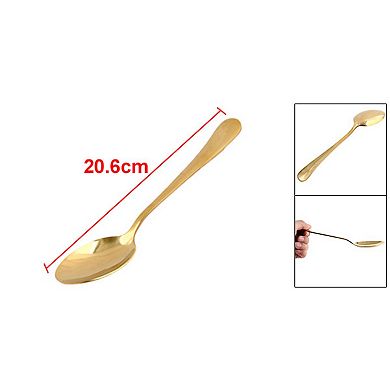 Restaurant Porridge Rice Dessert Serving Spoon Scoop Gold Tone