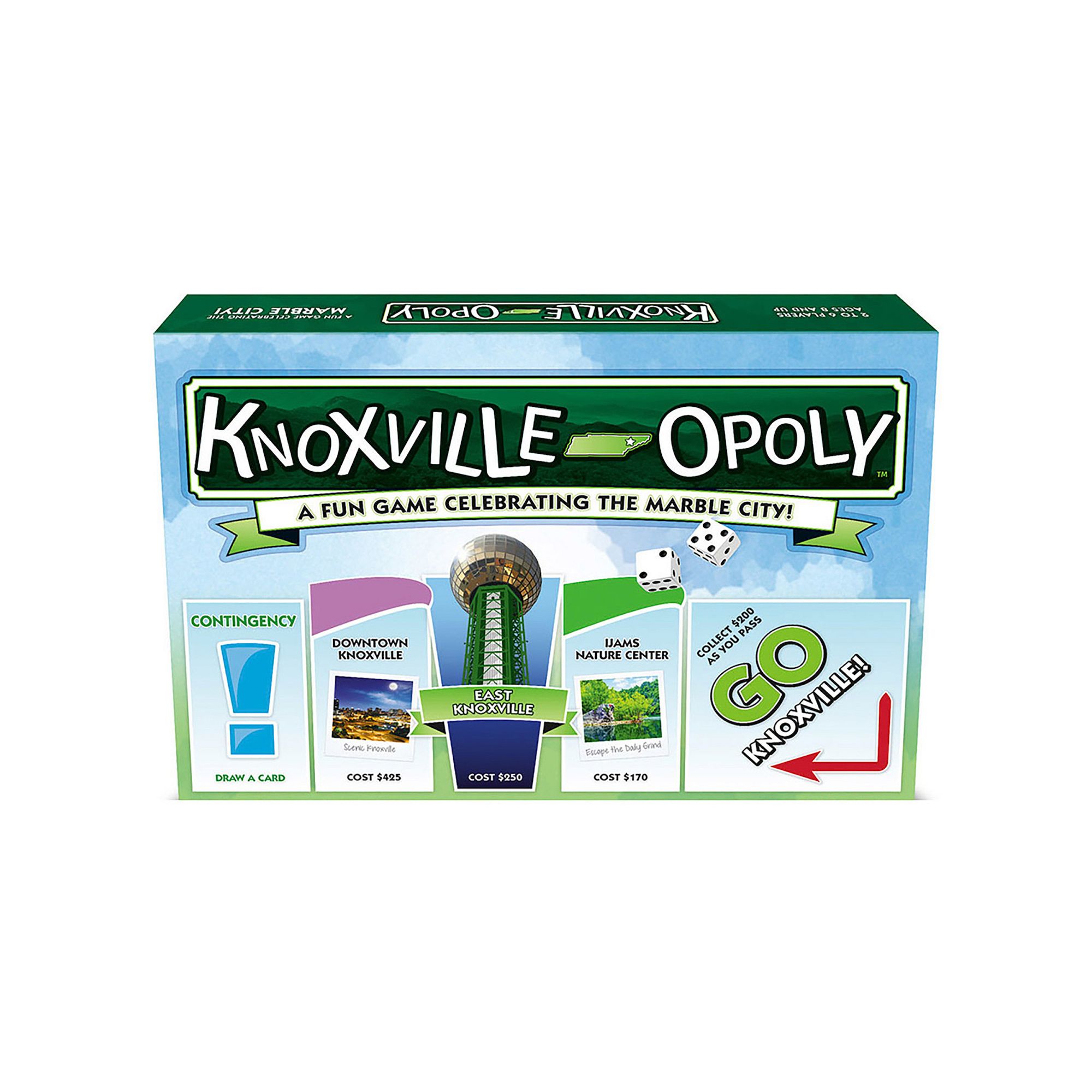 Late For The Sky: Knoxville-Opoly - City Themed Family Board Game, Multi