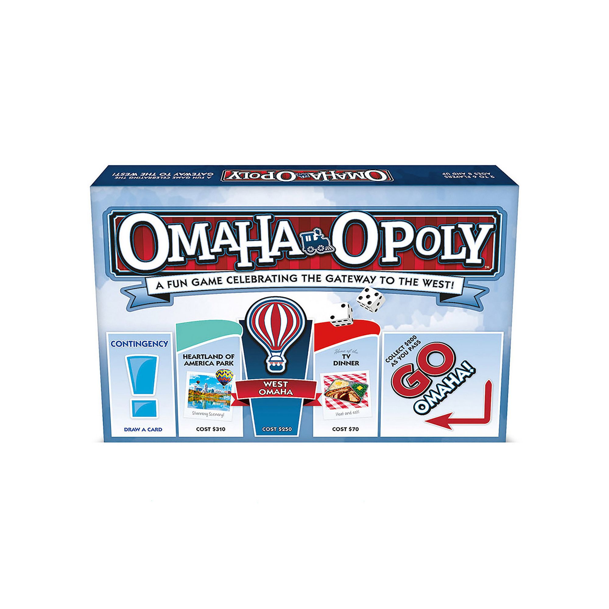 Late For The Sky: Omaha-Opoly - City Themed Family Board Game, Multi