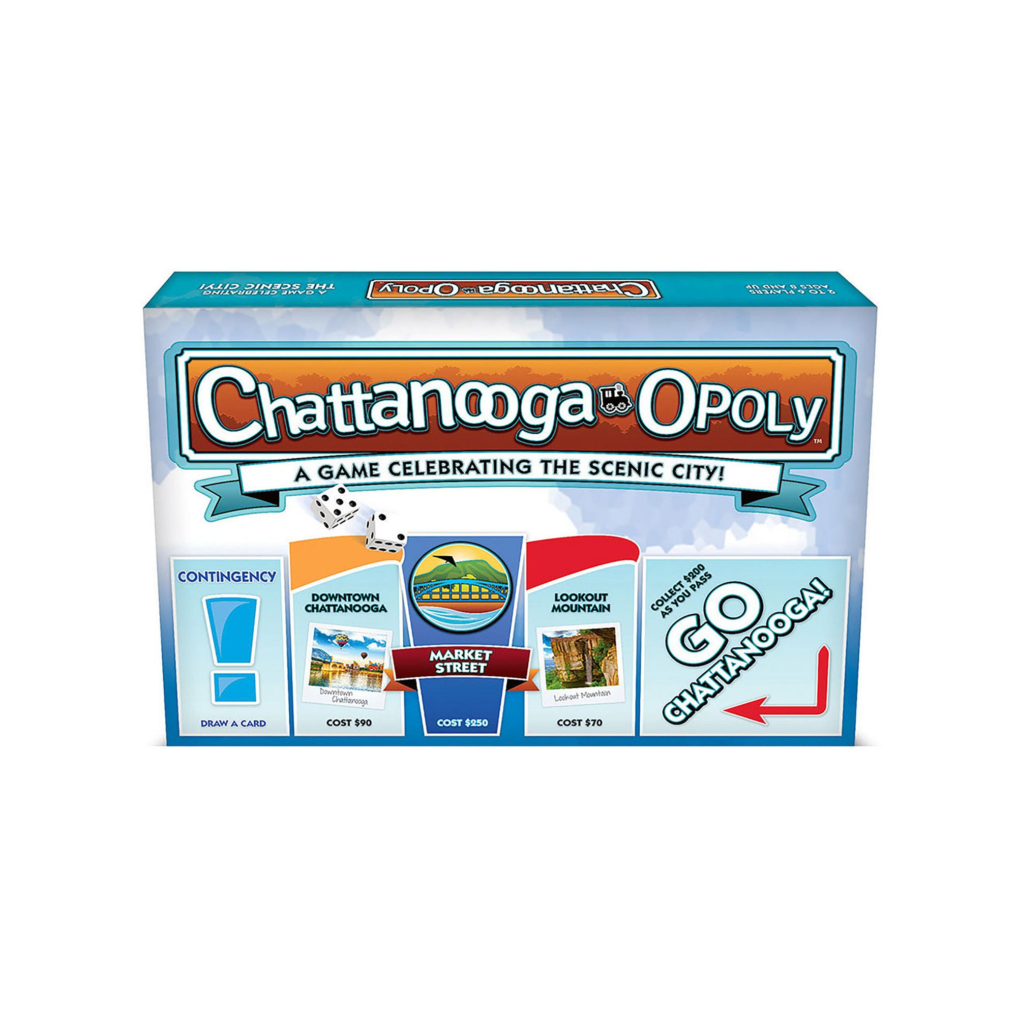 Late For The Sky: Chattanooga-Opoly - City Themed Family Board Game, Multi