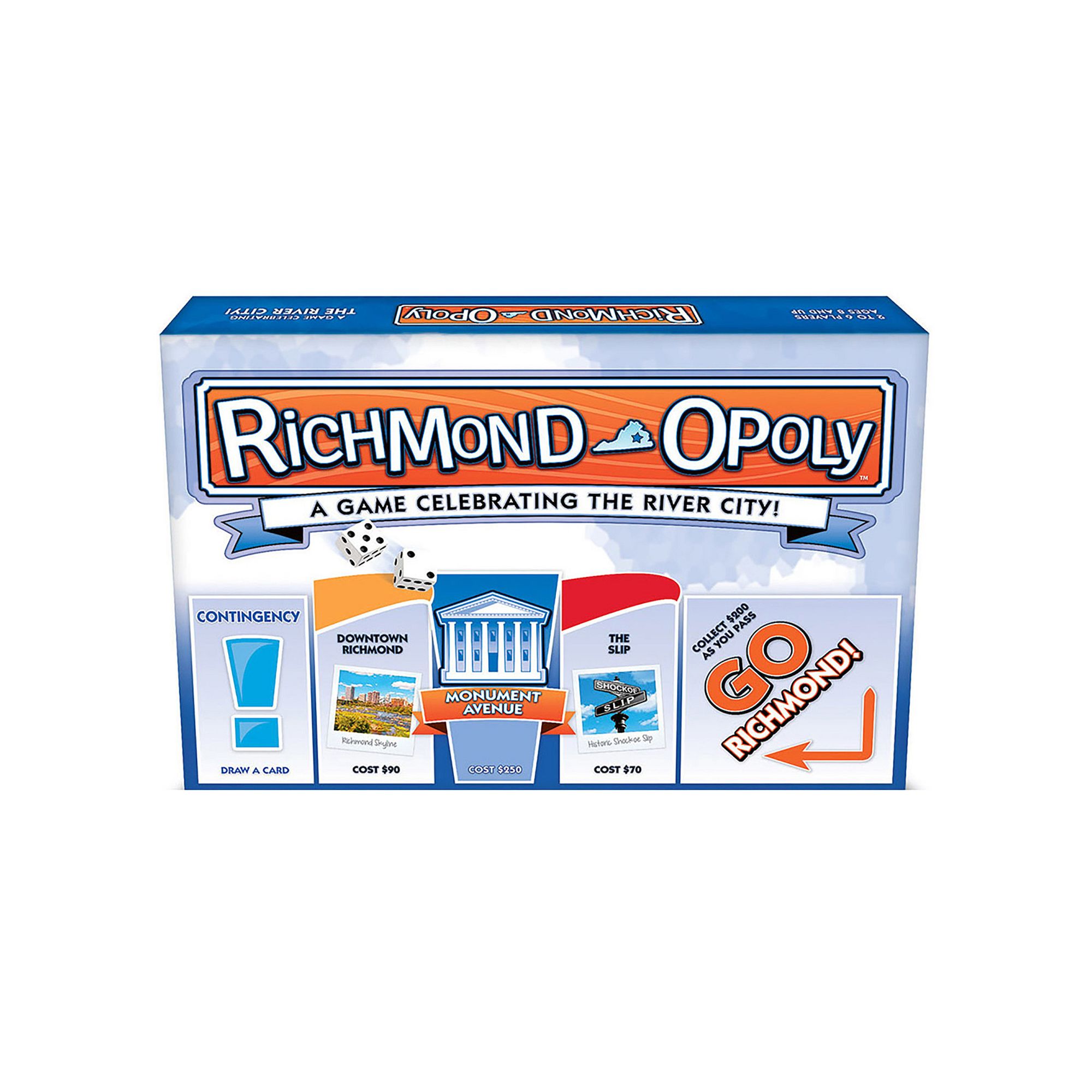 Late For The Sky: Richmond-Opoly - City Themed Family Board Game, Multi