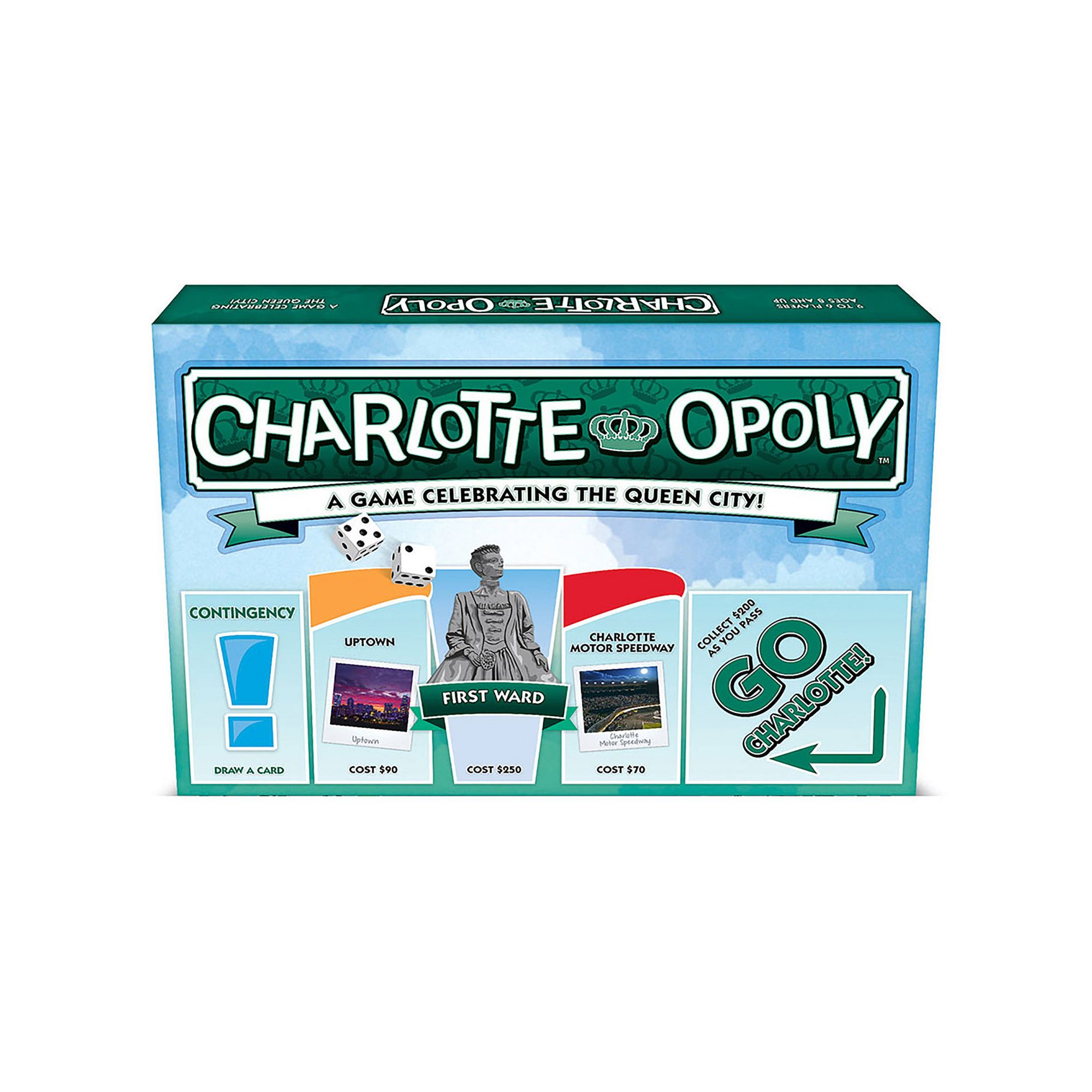 Late For The Sky: Charlotte-Opoly - City Themed Family Board Game, Multi