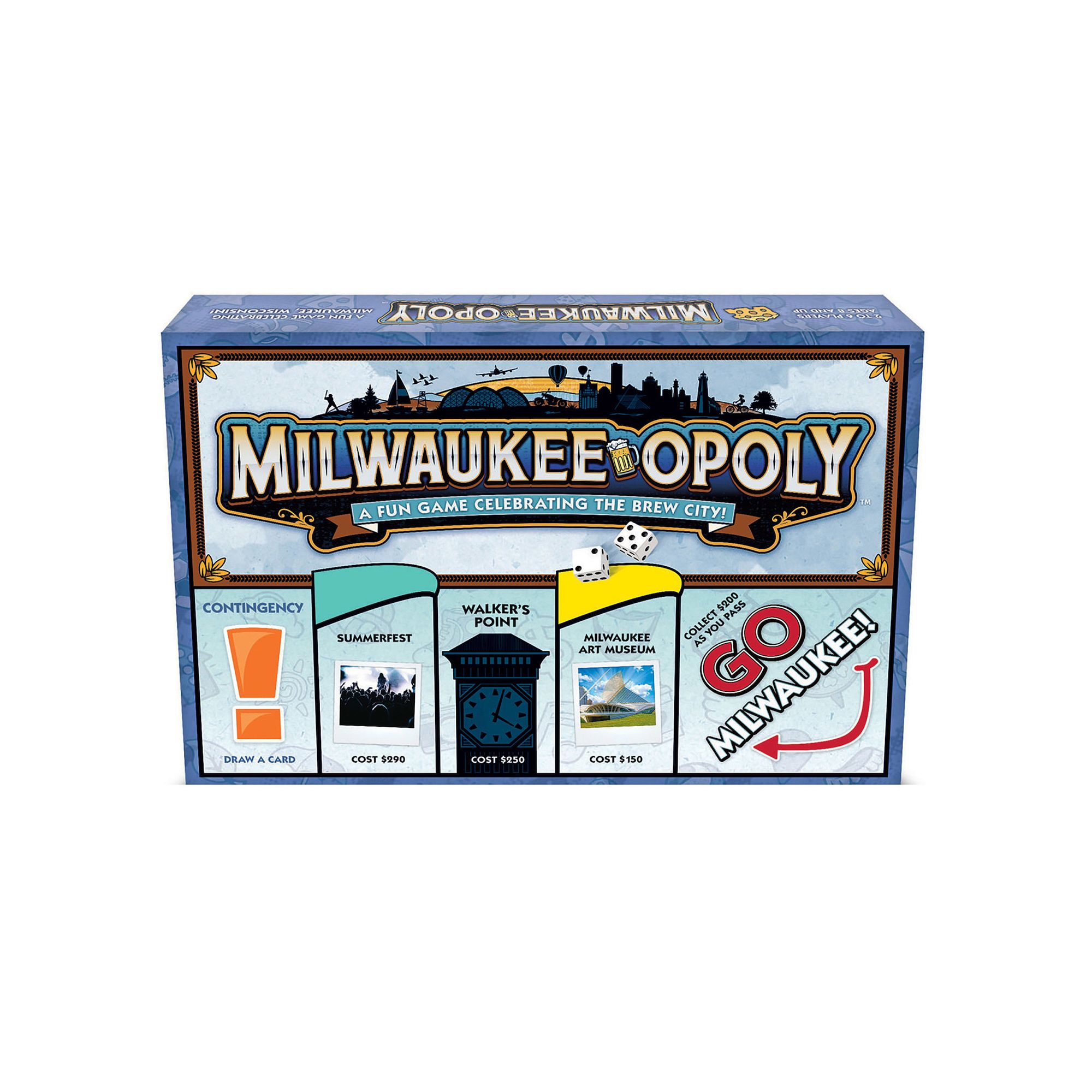 Late For The Sky: Milwaukee-Opoly - City Themed Family Board Game, Multi