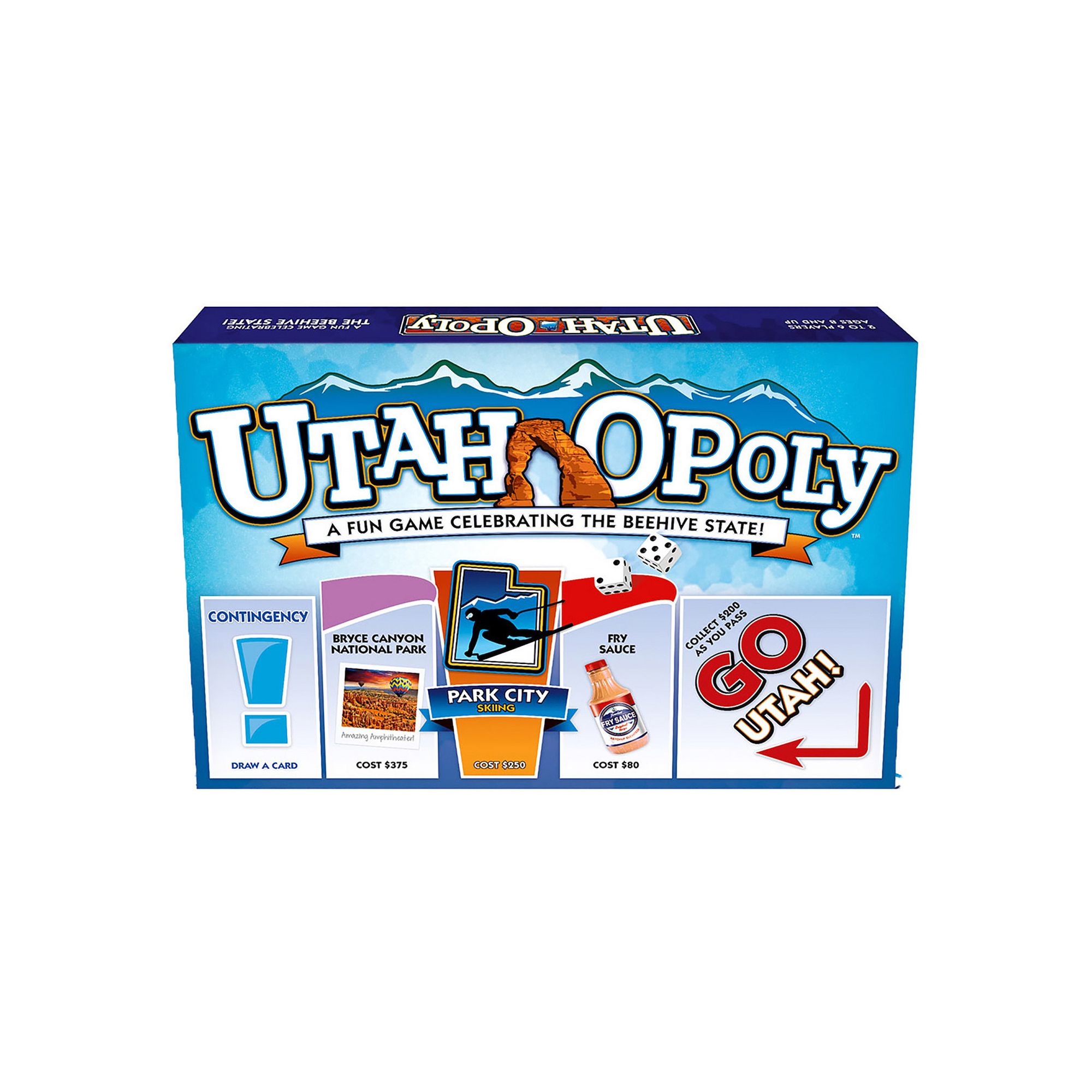 Late For The Sky: Utah-Opoly - State Themed Family Board Game, Multi