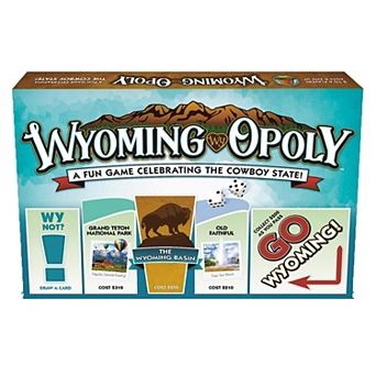 Late For The Sky: Wyoming-Opoly - State Themed Family Board Game