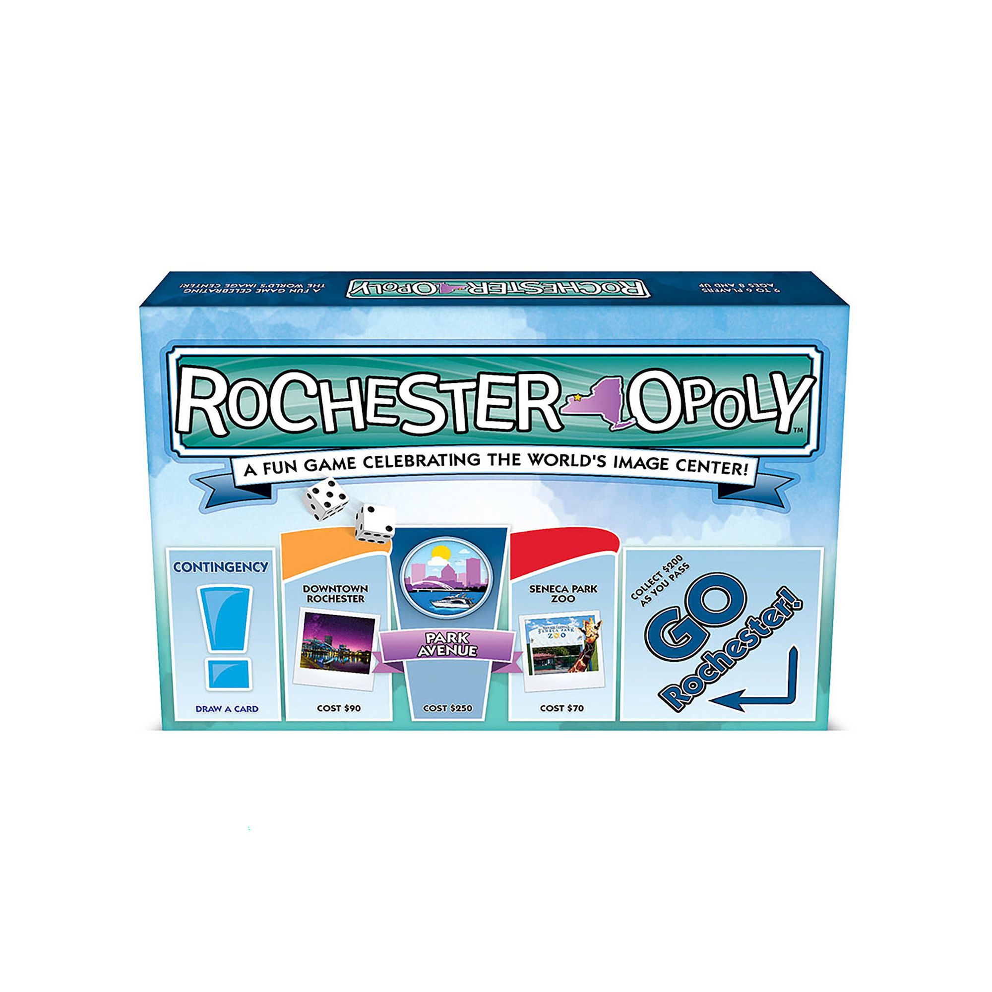 Late For The Sky: Rochester-Opoly - City Themed Family Board Game, Multi