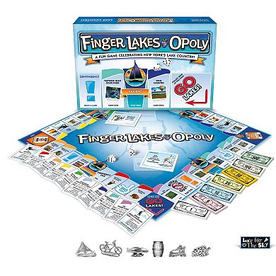 Late For The Sky: Finger Lakes-Opoly - Themed Family Board Game