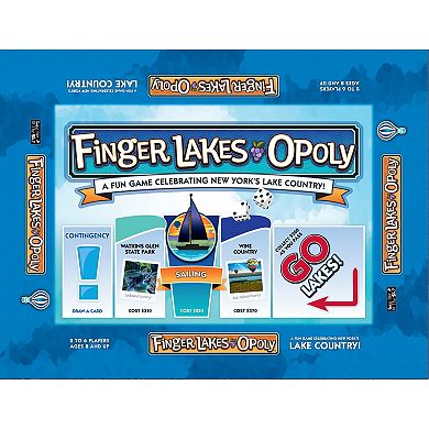 Late For The Sky: Finger Lakes-Opoly - Themed Family Board Game