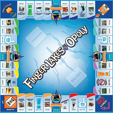 Late For The Sky: Finger Lakes-Opoly - Themed Family Board Game