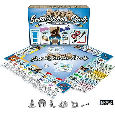 Late For The Sky: South Dakota-Opoly - State Themed Family Board Game