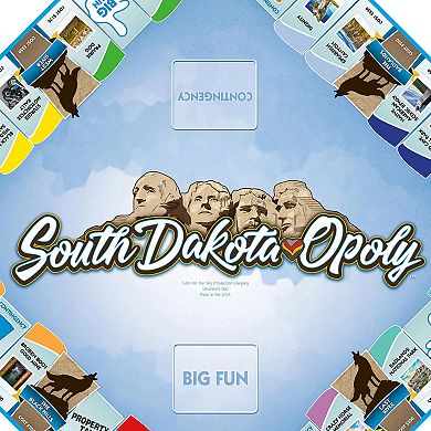Late For The Sky: South Dakota-Opoly - State Themed Family Board Game
