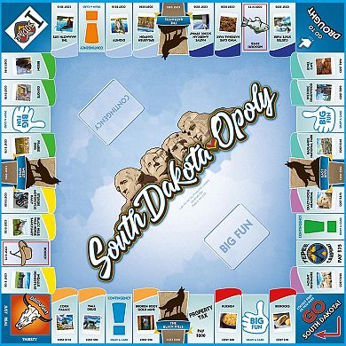 Late For The Sky: South Dakota-Opoly - State Themed Family Board Game