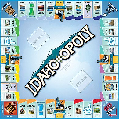 Late For The Sky: Idaho-Opoly - State Themed Family Board Game