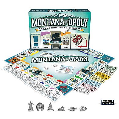 Late For The Sky: Montana-Opoly - State Themed Family Board Game